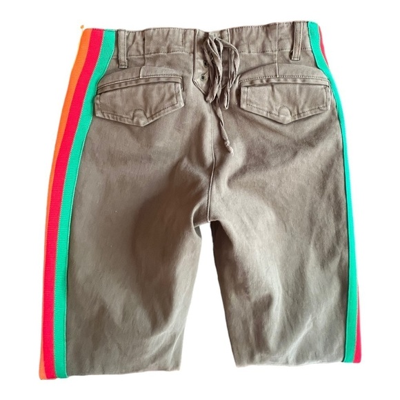 Pam & Gela Rainbow Striped uniform military green size 24 pants - Picture 7 of 7